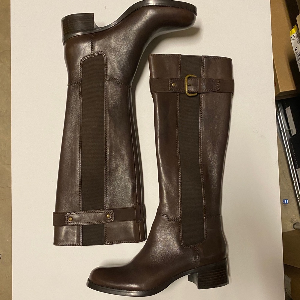 Chocolate Brown Riding Boot by Franco Sarto